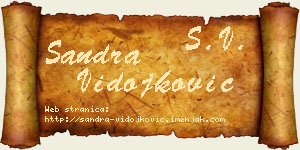 Sandra Vidojković vizit kartica